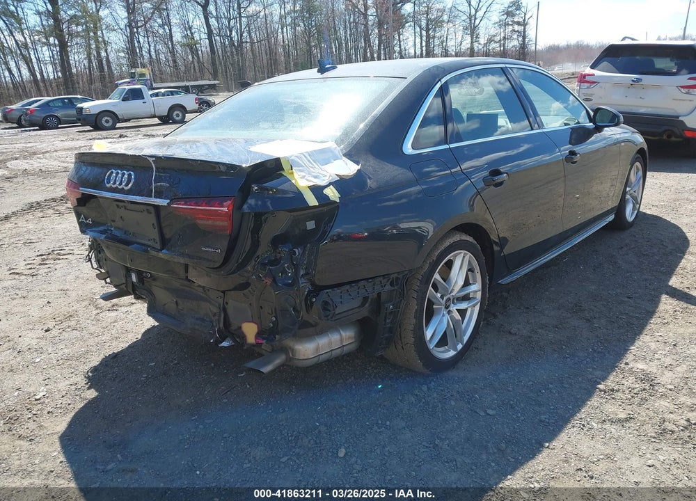 2023 AUDI A4 PREMIUM PLUS 45 TFSI S LINE QUATTRO S TRONIC VIN: WAUEAAF42PN007786