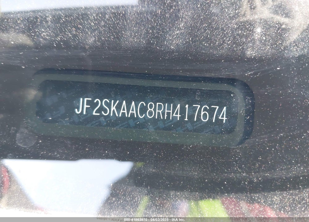 2024 SUBARU FORESTER VIN: JF2SKAAC8RH417674