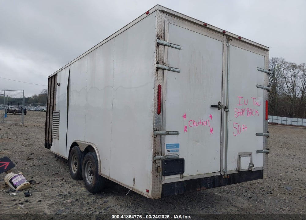 2021 D AND A CUSTOM 8.5X20TA5 ENCLOSED TRAILER VIN: 1D9BE2028MF803663
