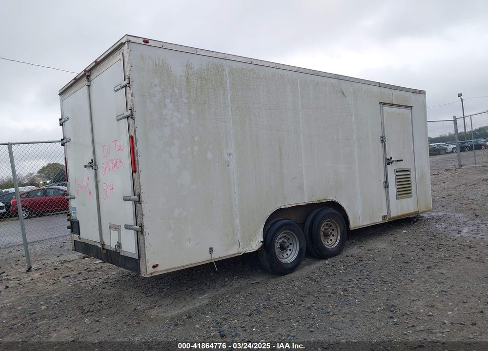 2021 D AND A CUSTOM 8.5X20TA5 ENCLOSED TRAILER VIN: 1D9BE2028MF803663