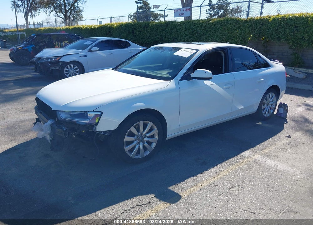 2013 AUDI A4 VIN: WAUAFAFL7DN028944