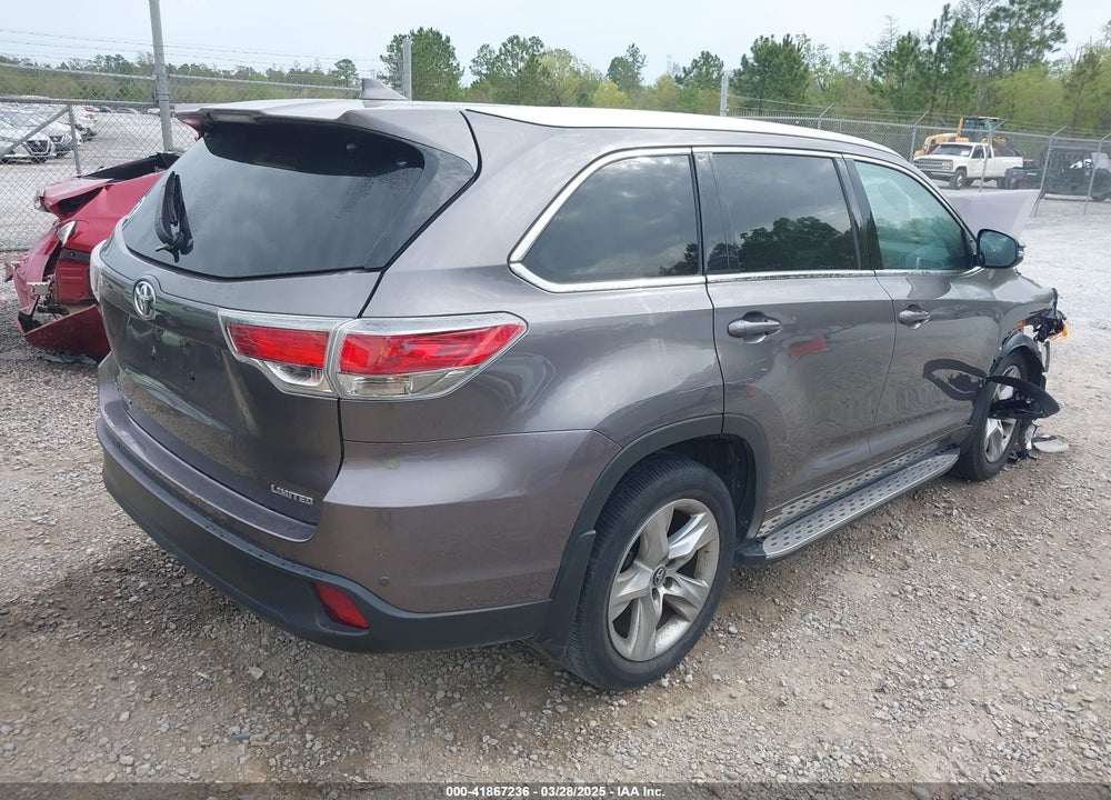 2016 TOYOTA HIGHLANDER LIMITED V6 VIN: 5TDYKRFH0GS172793