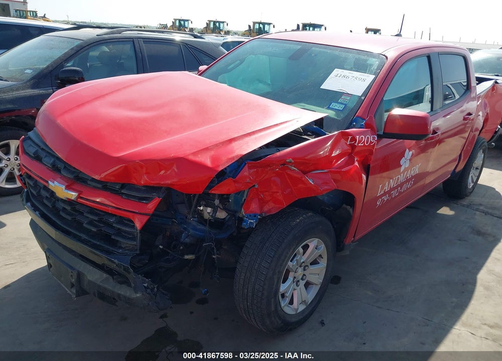 2022 CHEVROLET COLORADO 2WD SHORT BOX LT VIN: 1GCGSCEN8N1108219