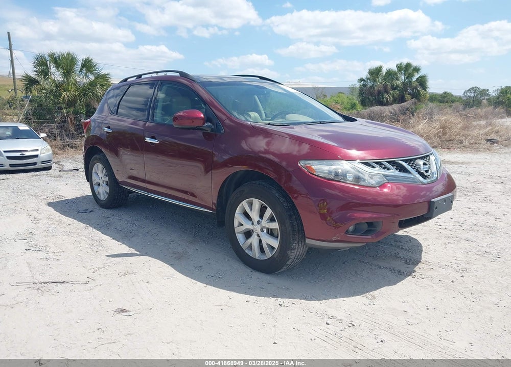 2012 NISSAN MURANO S/SL/LE VIN: JN8AZ1MW5CW210727
