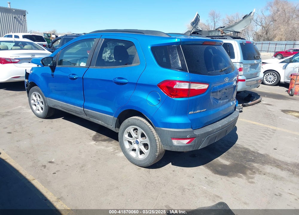 2019 FORD ECOSPORT SE VIN: MAJ6S3GL8KC302214