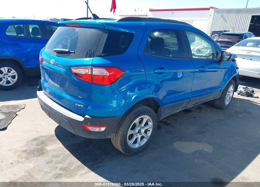2019 FORD ECOSPORT SE VIN: MAJ6S3GL8KC302214
