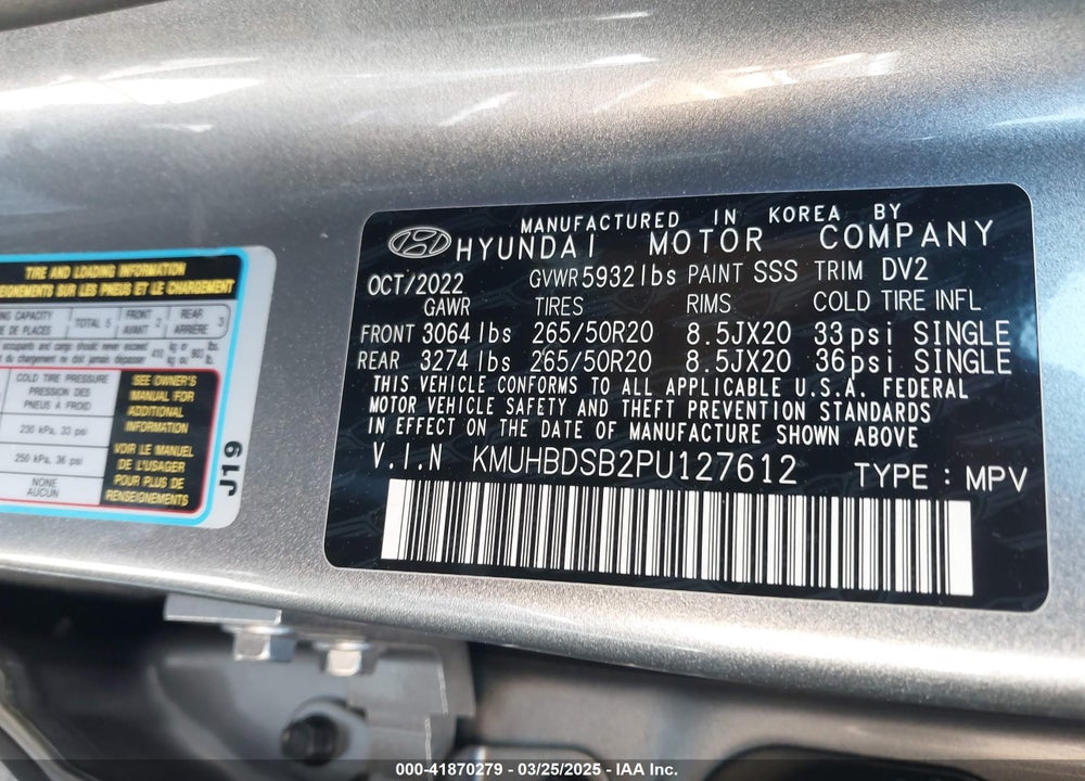 2023 GENESIS GV80 VIN: KMUHBDSB2PU127612