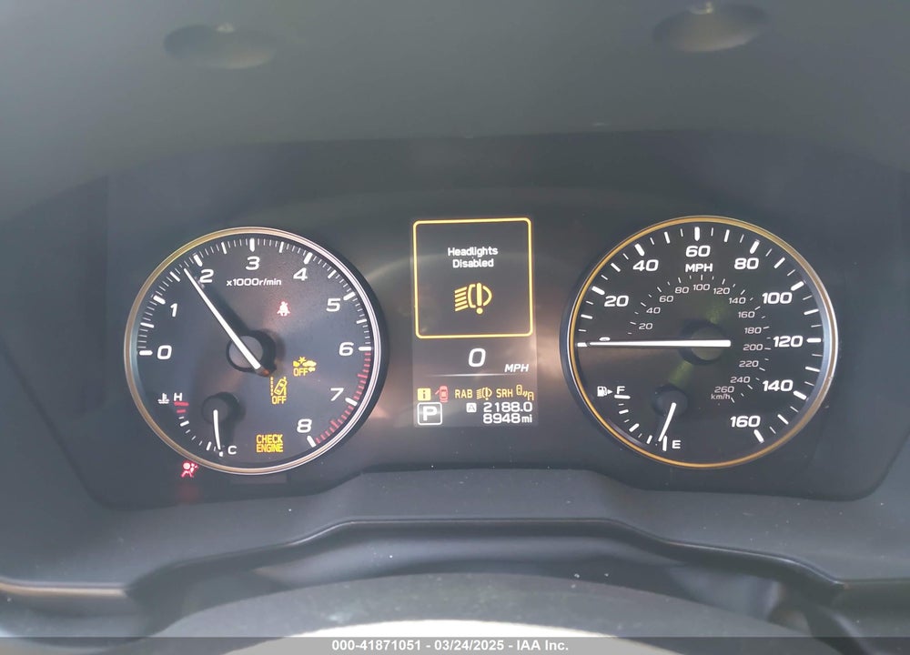 2024 SUBARU OUTBACK VIN: 4S4BTGUDXR3282239