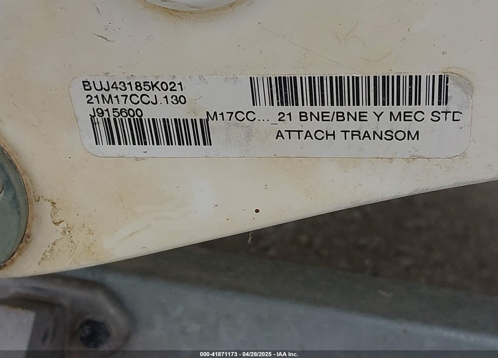 2021 MAKO OTHER VIN: BUJ43185K021