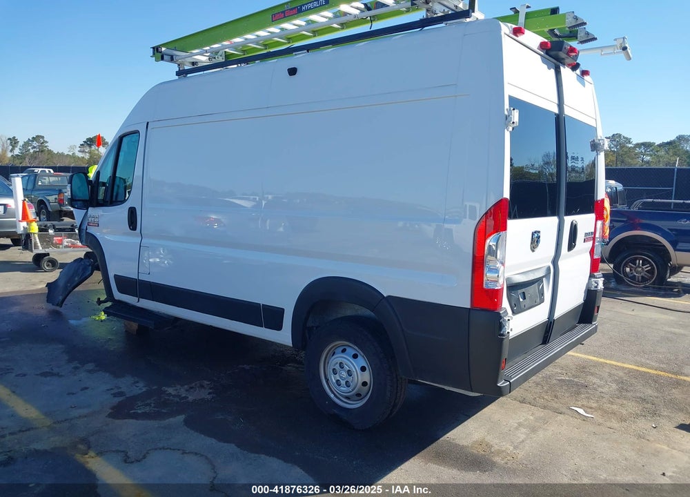 2021 RAM PROMASTER 1500 HIGH ROOF 136 WB VIN: 3C6LRVBG6ME546414