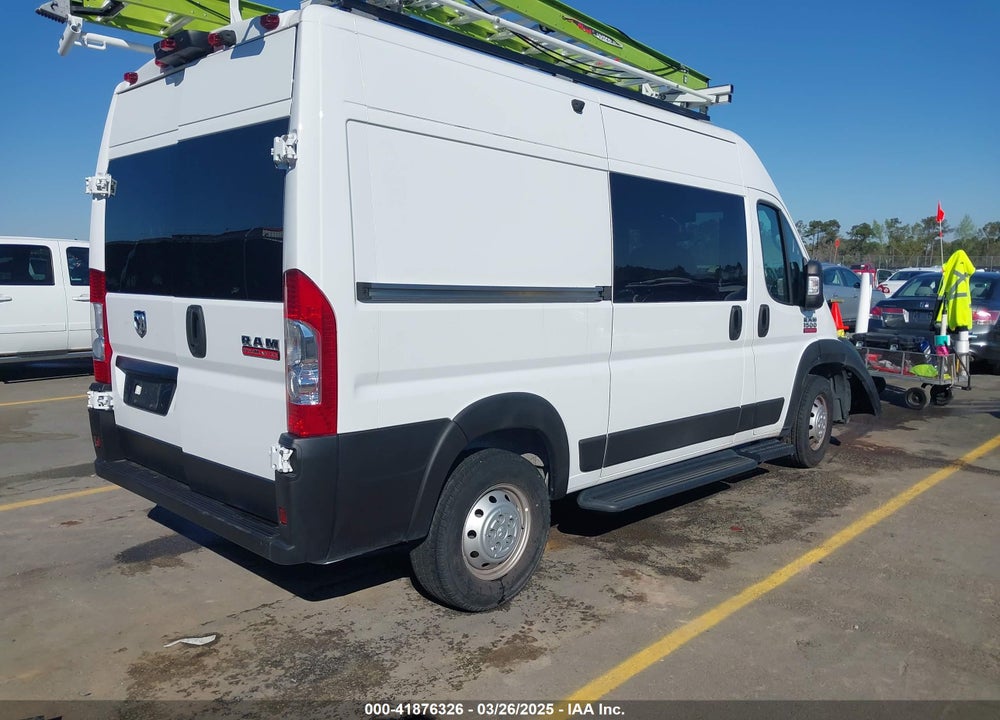 2021 RAM PROMASTER 1500 HIGH ROOF 136 WB VIN: 3C6LRVBG6ME546414