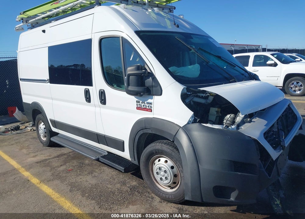 2021 RAM PROMASTER 1500 HIGH ROOF 136 WB VIN: 3C6LRVBG6ME546414