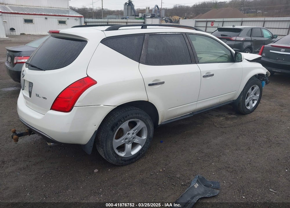 2005 NISSAN MURANO SL VIN: JN8AZ08W75W439711