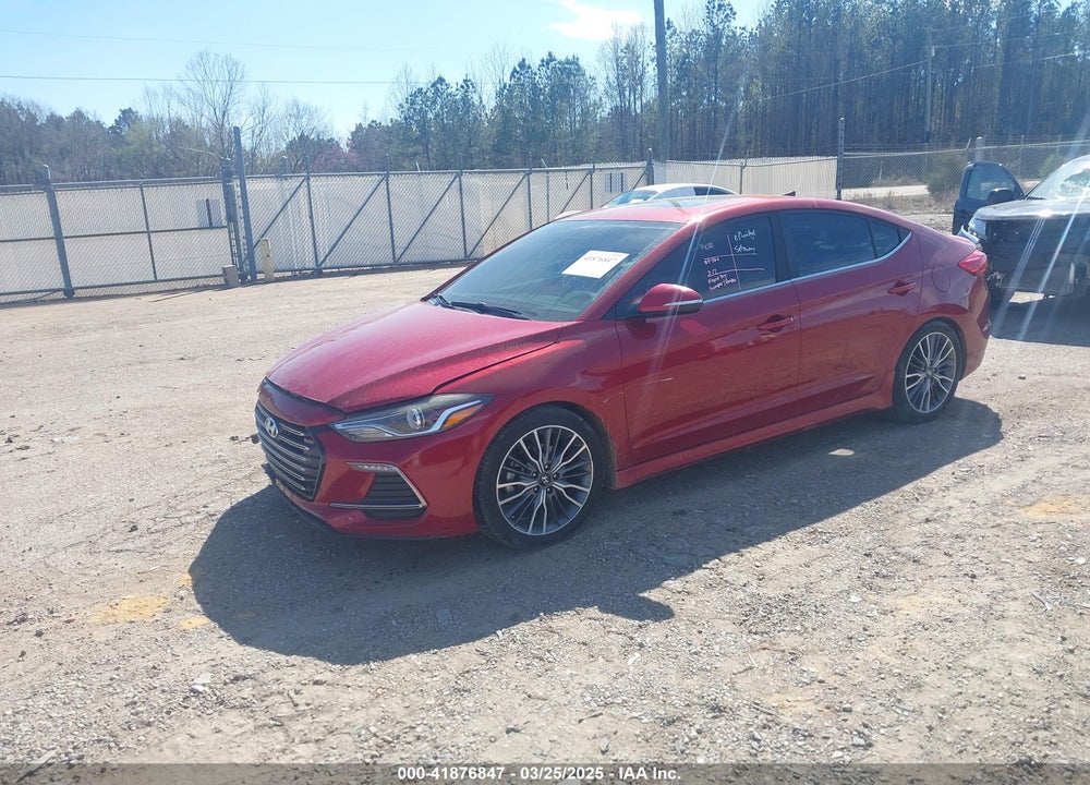 2017 HYUNDAI ELANTRA VIN: KMHD04LB4HU358434