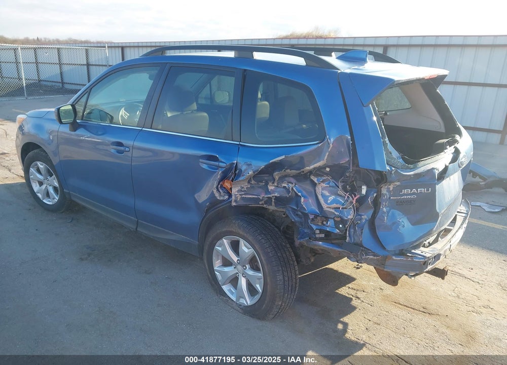 2016 SUBARU FORESTER 2.5I LIMITED VIN: JF2SJARC5GH411299