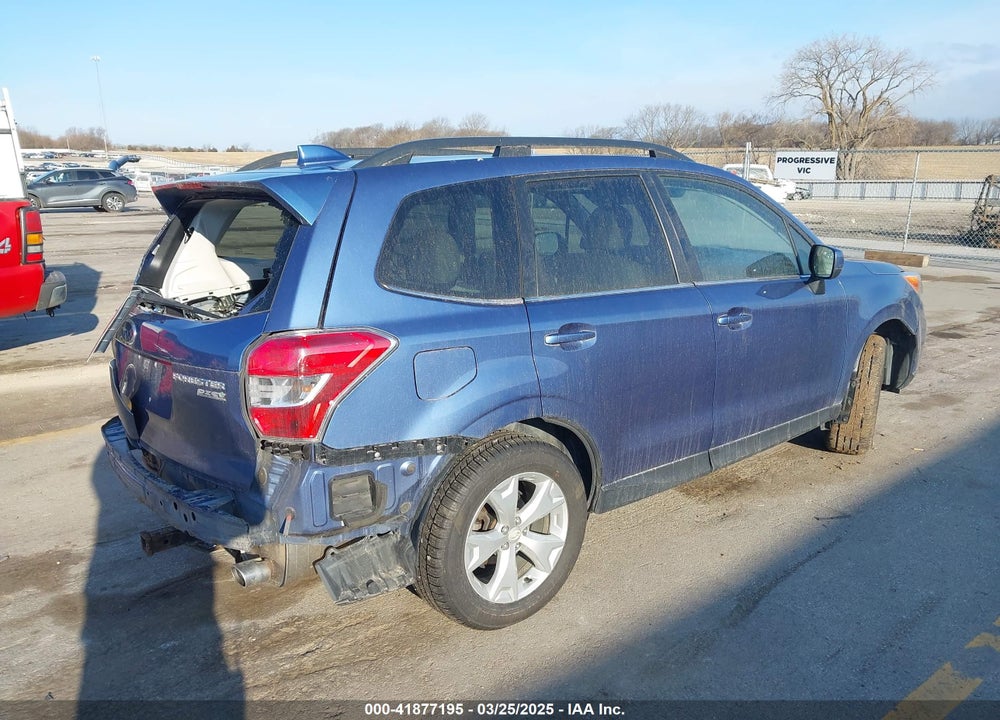 2016 SUBARU FORESTER 2.5I LIMITED VIN: JF2SJARC5GH411299