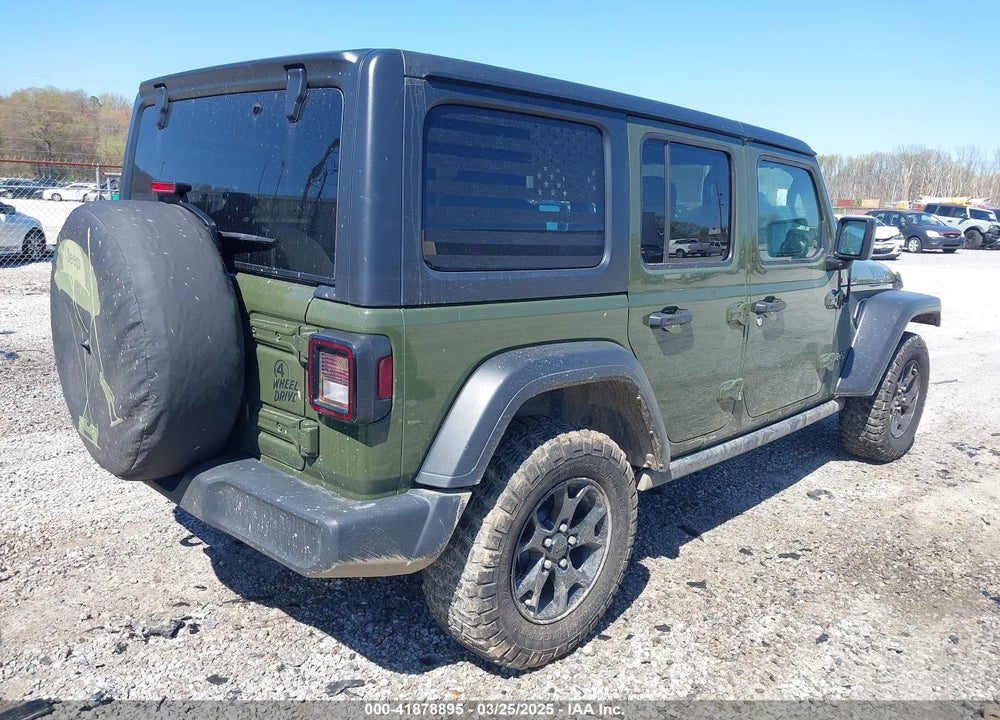 2021 JEEP WRANGLER UNLIMITED WILLYS SPORT 4X4 VIN: 1C4HJXDG5MW804748