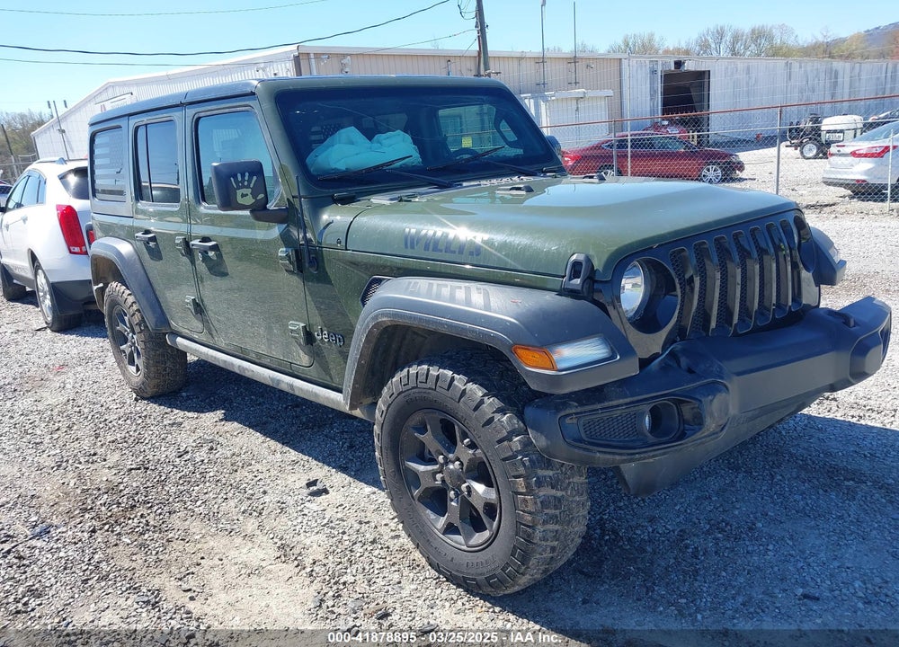 2021 JEEP WRANGLER UNLIMITED WILLYS SPORT 4X4 VIN: 1C4HJXDG5MW804748