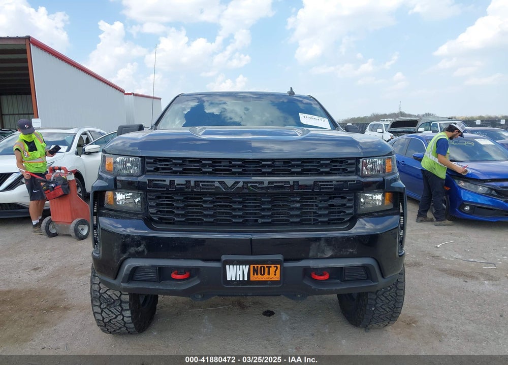 2021 CHEVROLET SILVERADO 1500 4WD SHORT BED CUSTOM TRAIL BOSS VIN: 1GCPYCEF3MZ393743