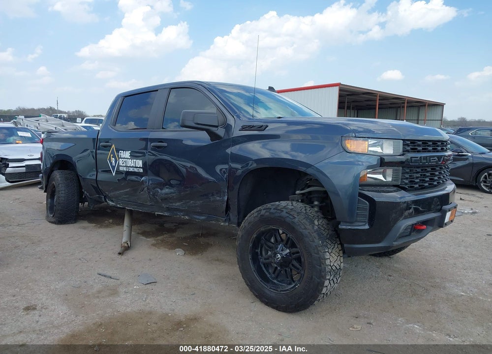 2021 CHEVROLET SILVERADO 1500 4WD SHORT BED CUSTOM TRAIL BOSS VIN: 1GCPYCEF3MZ393743