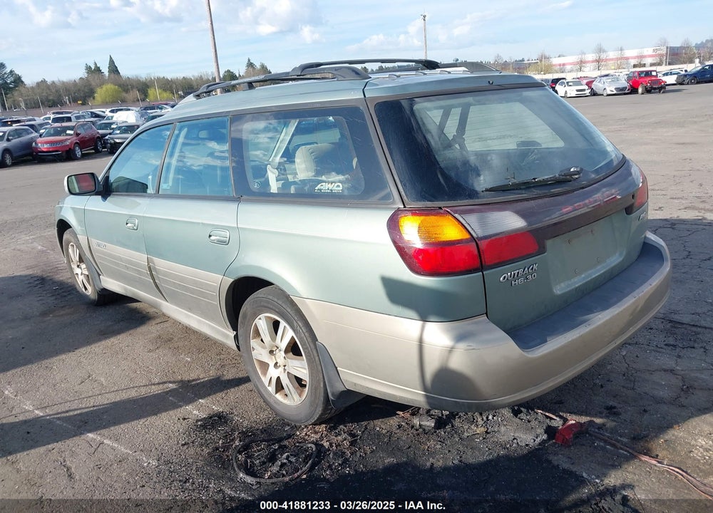 2004 SUBARU OUTBACK H6-3.0 W/35TH ANNIVERSARY EDITION VIN: 4S3BH815147602509