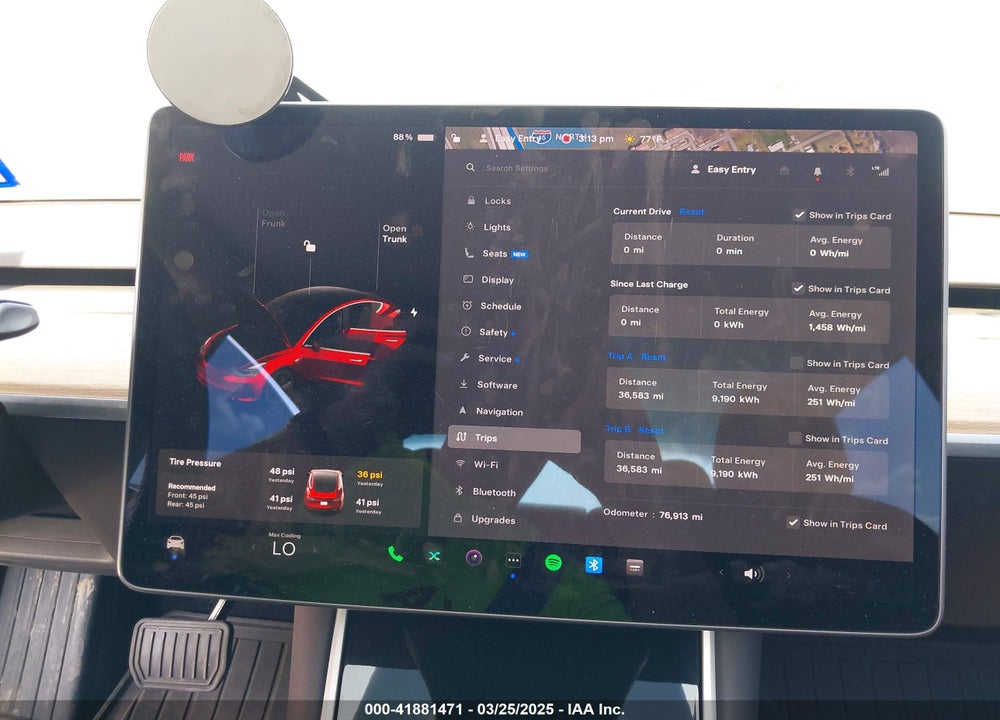 2019 TESLA MODEL 3 VIN: 5YJ3E1EAXKF411495