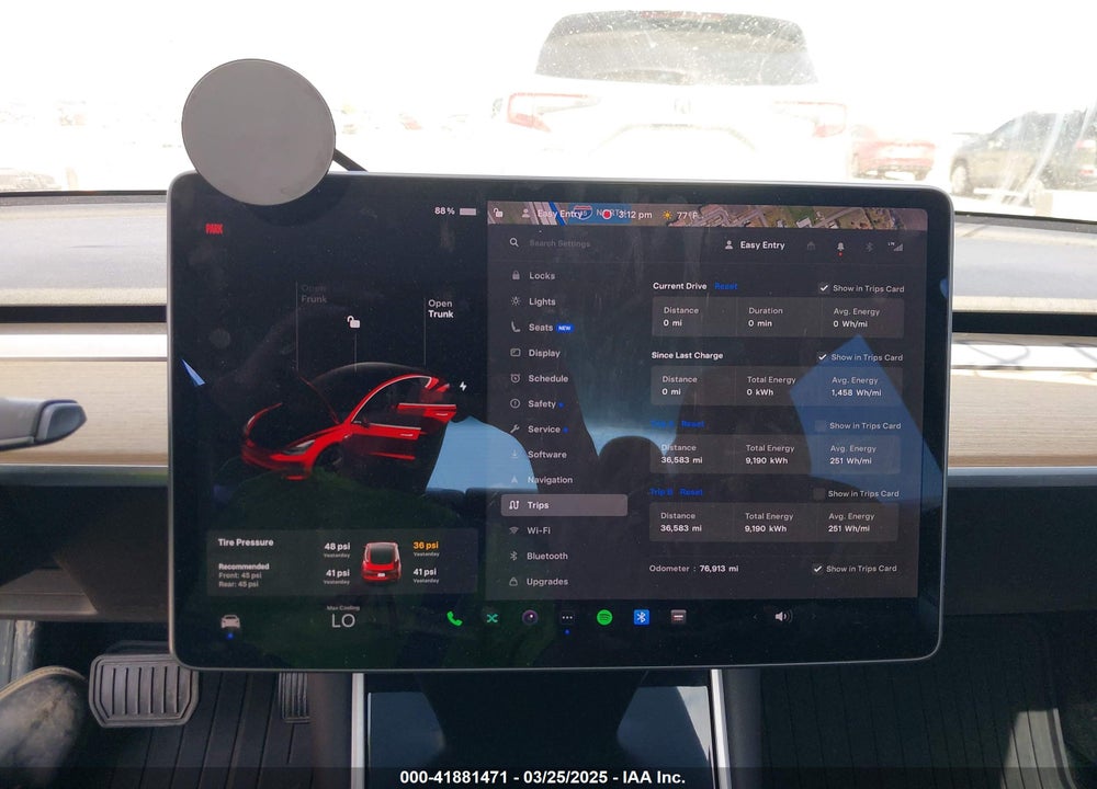 2019 TESLA MODEL 3 VIN: 5YJ3E1EAXKF411495