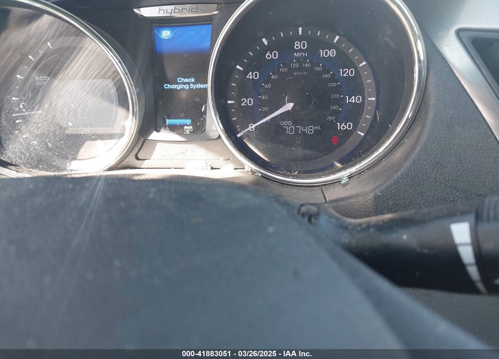2014 HYUNDAI SONATA HYBRID VIN: KMHEC4A42EA107635