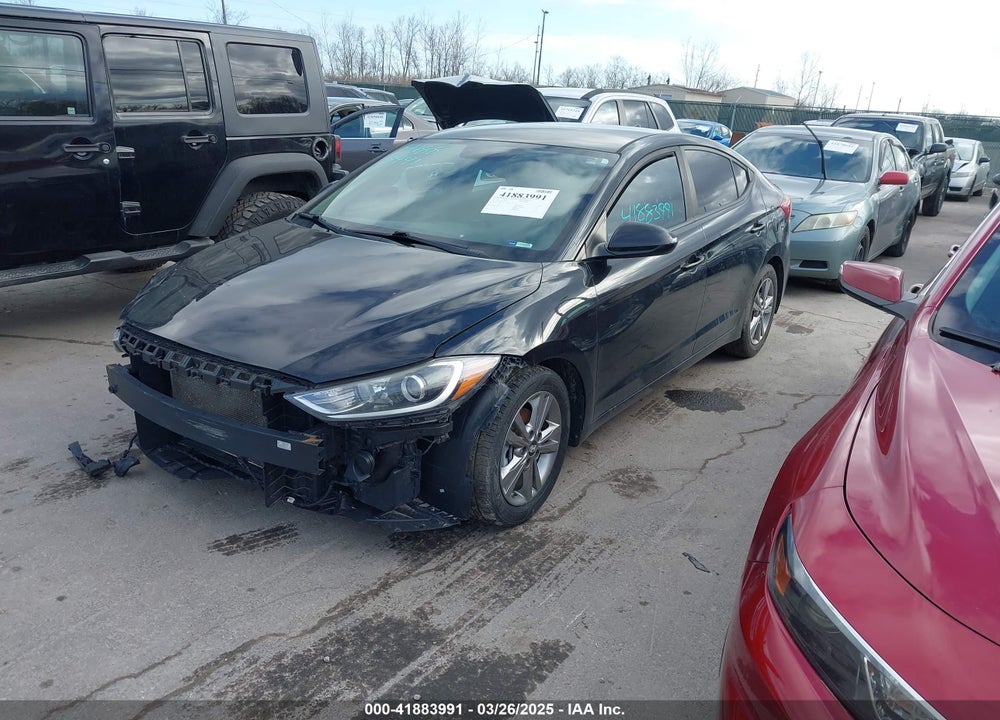 2018 HYUNDAI ELANTRA VIN: KMHD84LF6JU493349