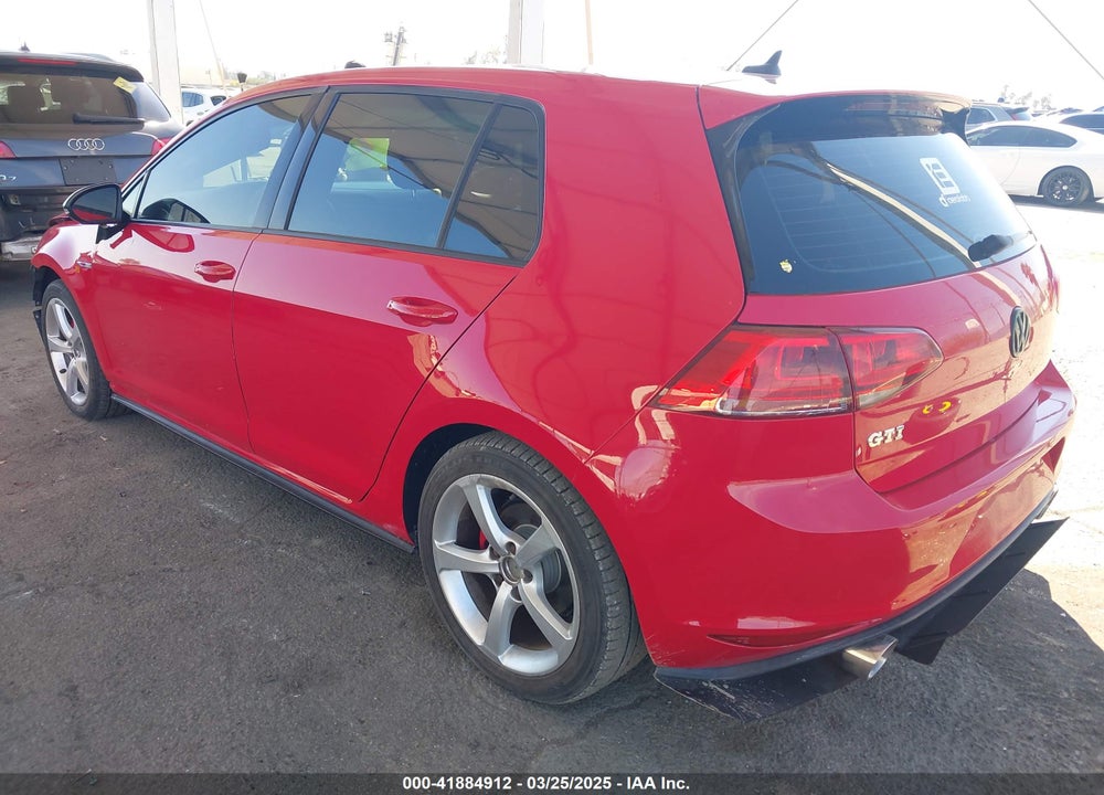 2016 VOLKSWAGEN GOLF VIN: 3VW4T7AU7GM044892