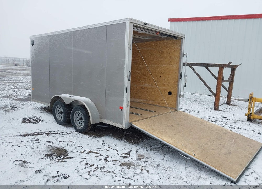 2022 ALCOM 14\' ENCLOSED TRAILER VIN: 5WFBE1426NS018454