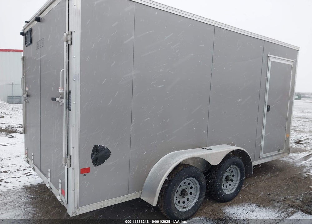 2022 ALCOM 14\' ENCLOSED TRAILER VIN: 5WFBE1426NS018454