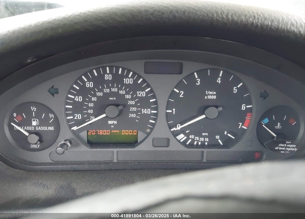 1999 BMW 328IS VIN: WBABG133XXET07878