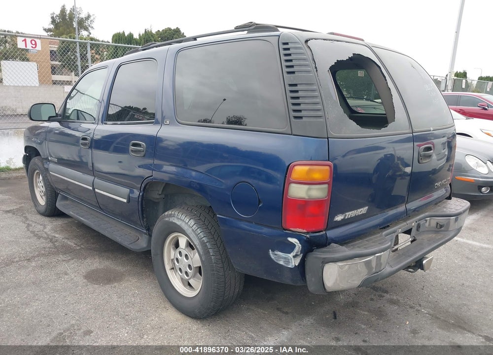 2002 CHEVROLET TAHOE LS VIN: 1GNEC13T92R201832