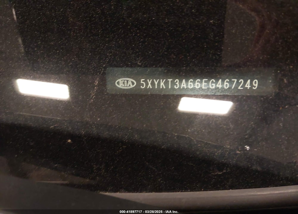 2014 KIA SORENTO VIN: 5XYKT3A66EG467249