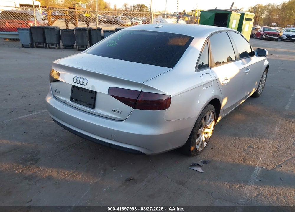 2013 AUDI A4 VIN: WAUAFAFL2DN021089