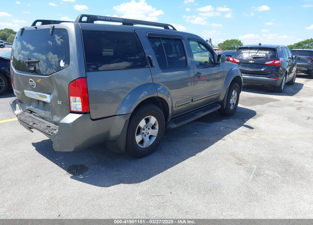 2007 NISSAN PATHFINDER SE VIN: 5N1AR18U87C614564