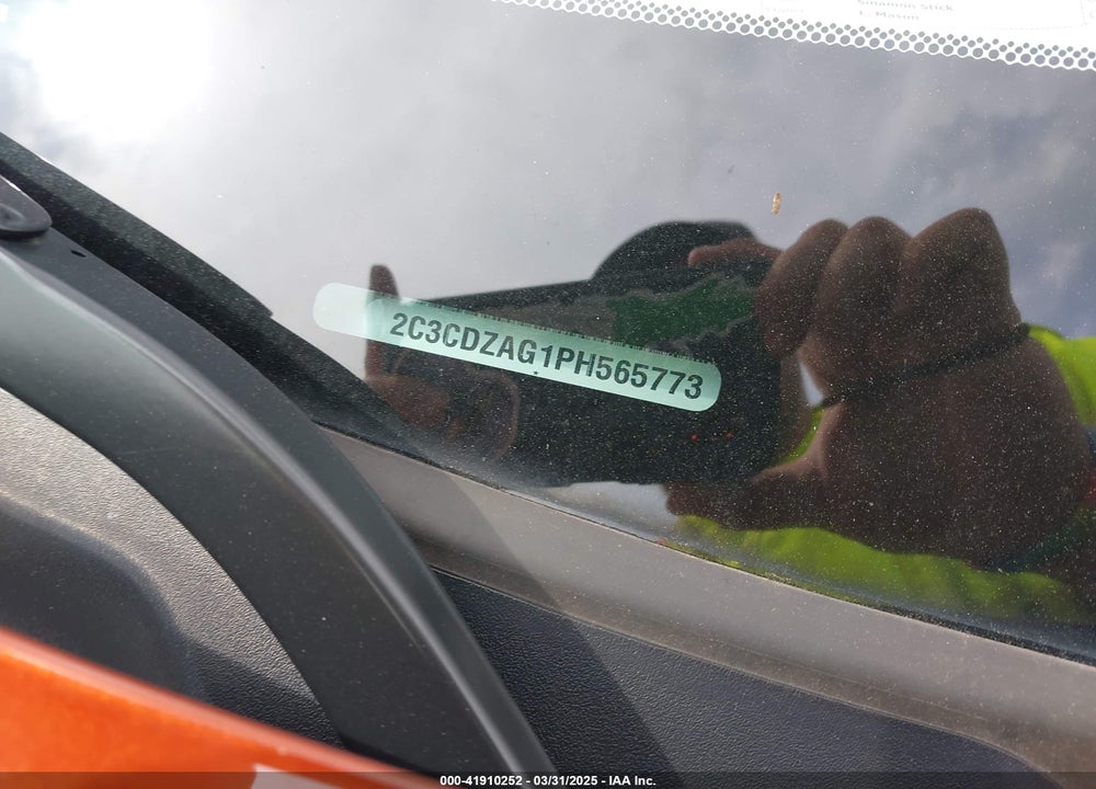2023 DODGE CHALLENGER VIN: 2C3CDZAG1PH565773