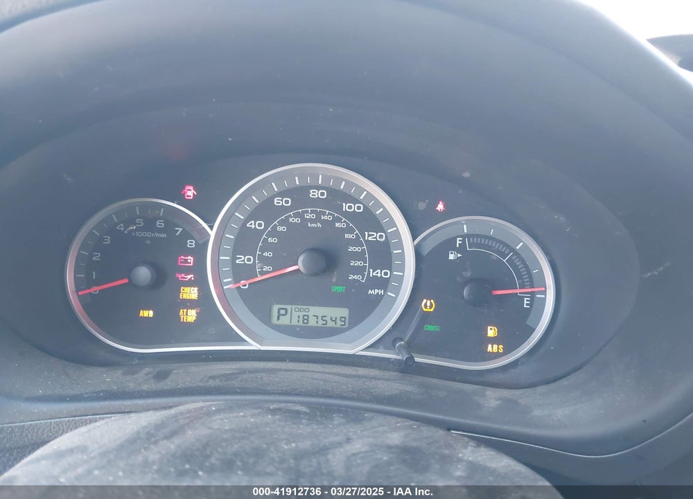 2008 SUBARU IMPREZA VIN: JF1GH616X8H820120