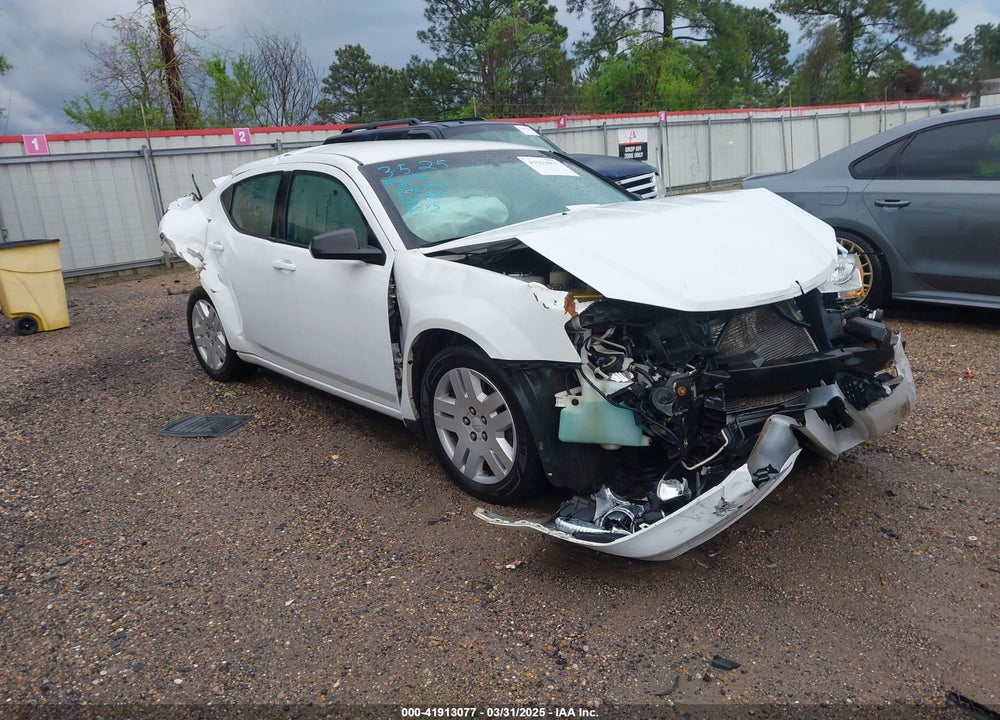 2012 DODGE AVENGER SE VIN: 1C3CDZAG7CN245195