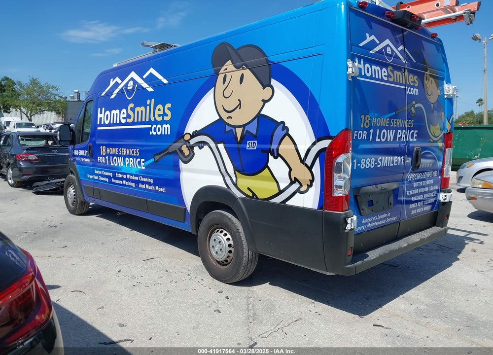 2024 RAM PROMASTER 3500 CARGO VAN TRADESMAN HIGH ROOF 159 WB EXT W/PASS SEAT VIN: 3C6MRVJG6RE108358