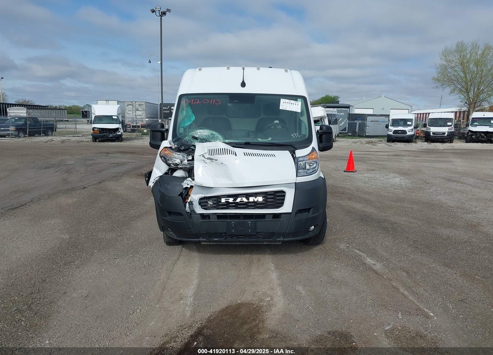 2022 RAM PROMASTER 3500 HIGH ROOF 159 WB VIN: 3C6MRVHG0NE109375