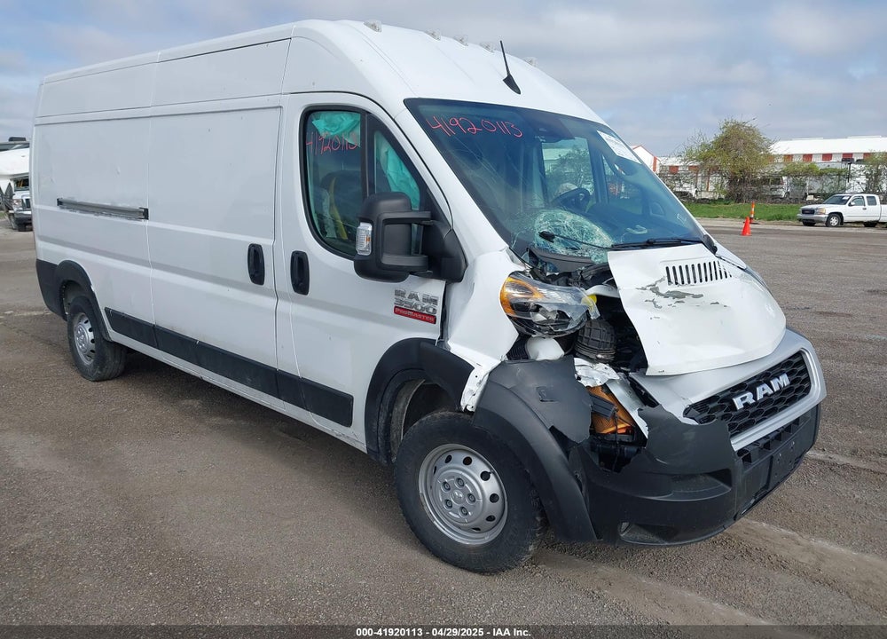 2022 RAM PROMASTER 3500 HIGH ROOF 159 WB VIN: 3C6MRVHG0NE109375