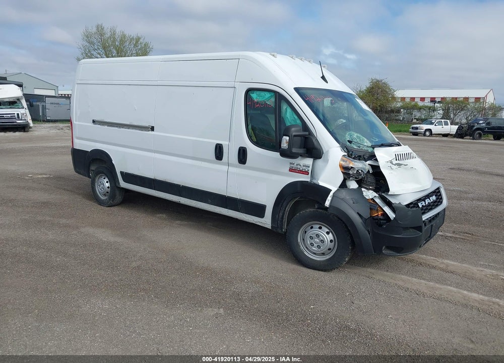 2022 RAM PROMASTER 3500 HIGH ROOF 159 WB VIN: 3C6MRVHG0NE109375
