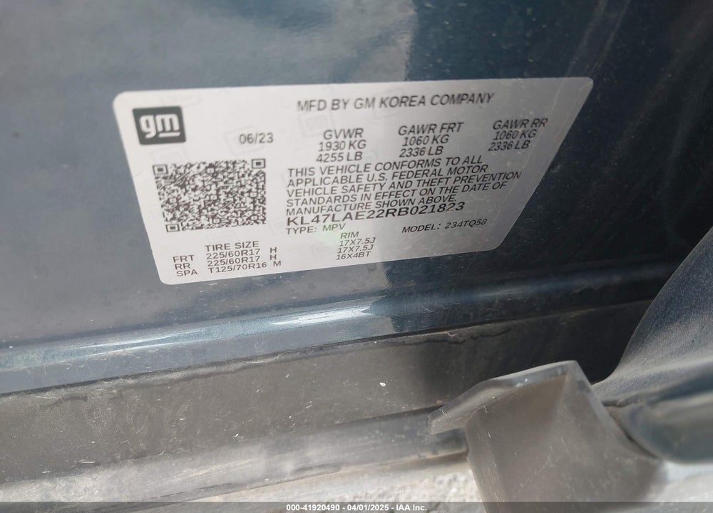 2024 BUICK ENVISTA PREFERRED FWD VIN: KL47LAE22RB021823