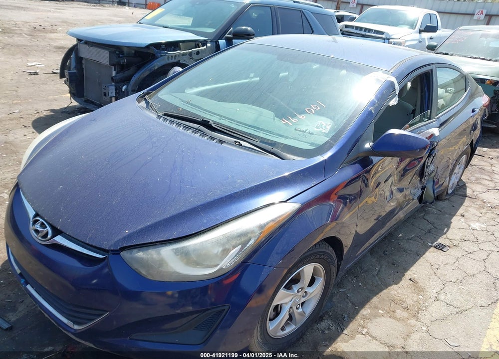 2014 HYUNDAI ELANTRA SE VIN: 5NPDH4AE9EH466001