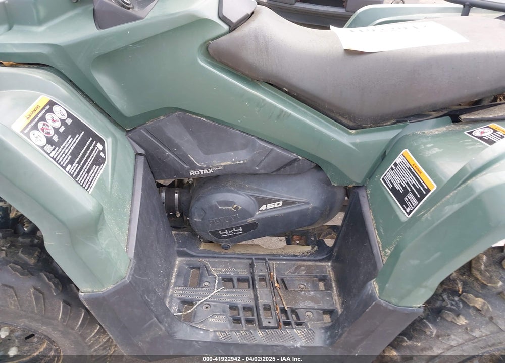 2022 CAN-AM OUTLANDER 450/450 DPS/MOSSY OAK HUNTING EDITION 450 DPS VIN: 3JBLGAR41NJ001350