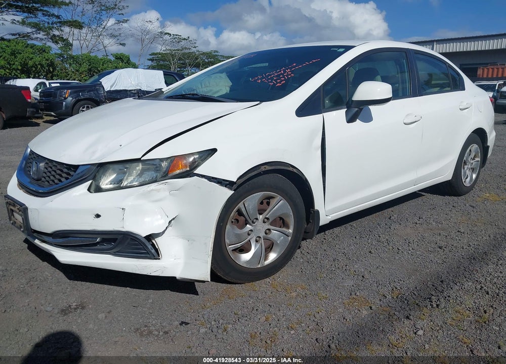 2013 HONDA CIVIC LX VIN: 19XFB2F51DE058196