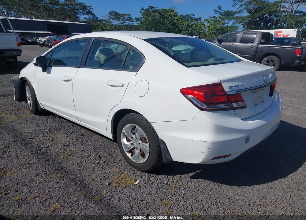 2013 HONDA CIVIC LX VIN: 19XFB2F51DE058196