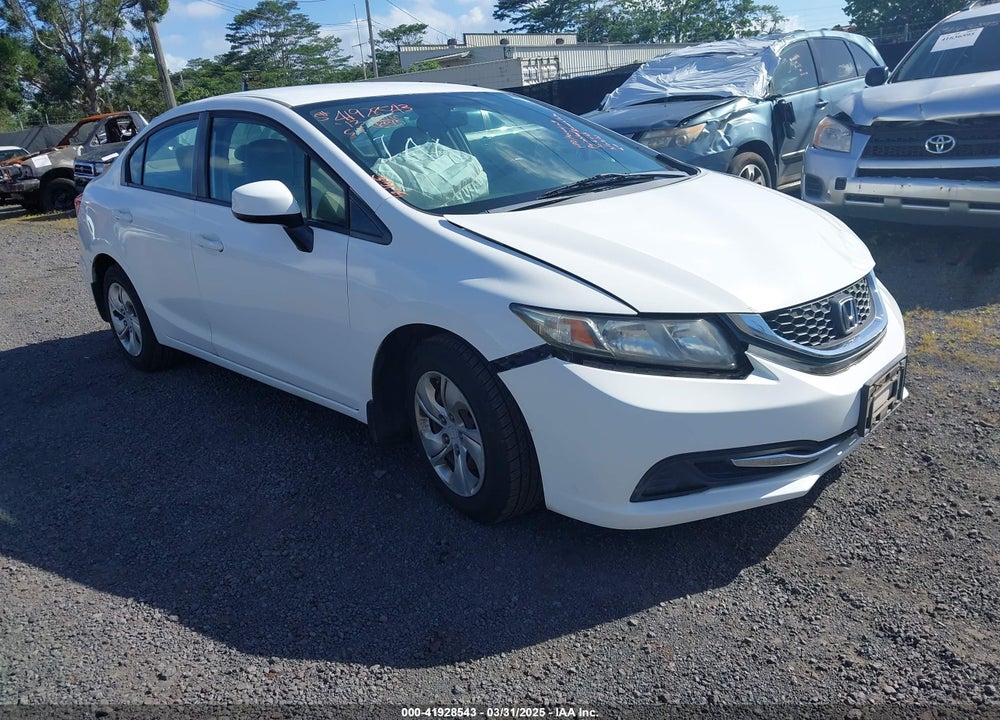 2013 HONDA CIVIC LX VIN: 19XFB2F51DE058196